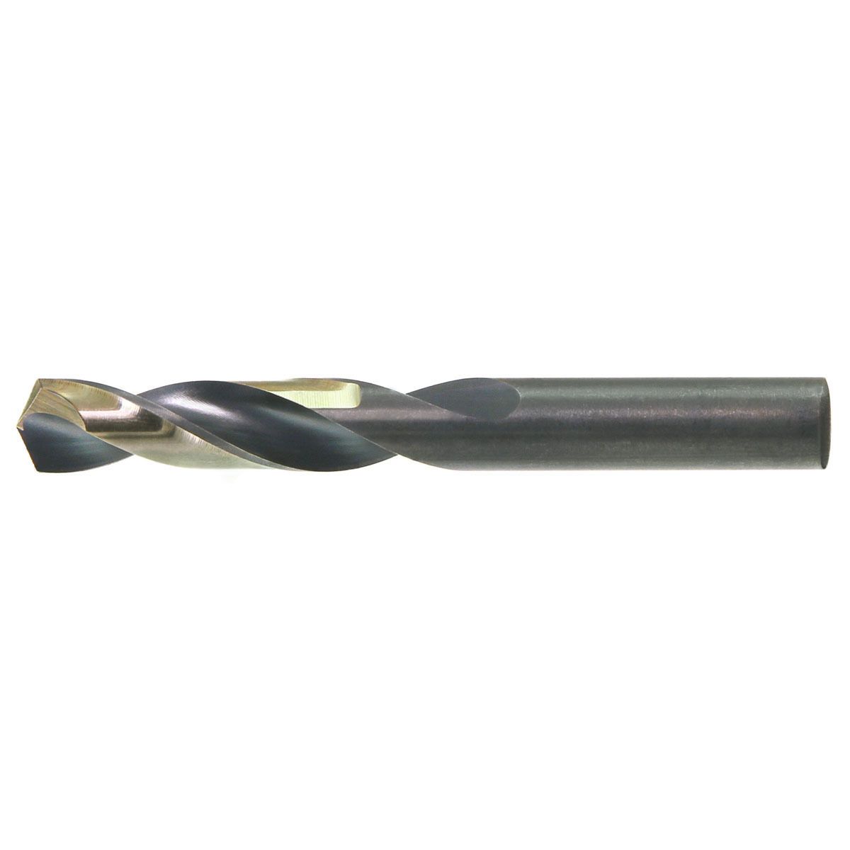 WALTER Drillco Nitro Series 300N 25/64 WALTER Drillco Nitro Series 300N 25/64" X 3 1/4" Black And Gold Oxide HSS Screw Machine Length Stub Drill Bit With Straight Shank And 1 7/8" Spiral Flute