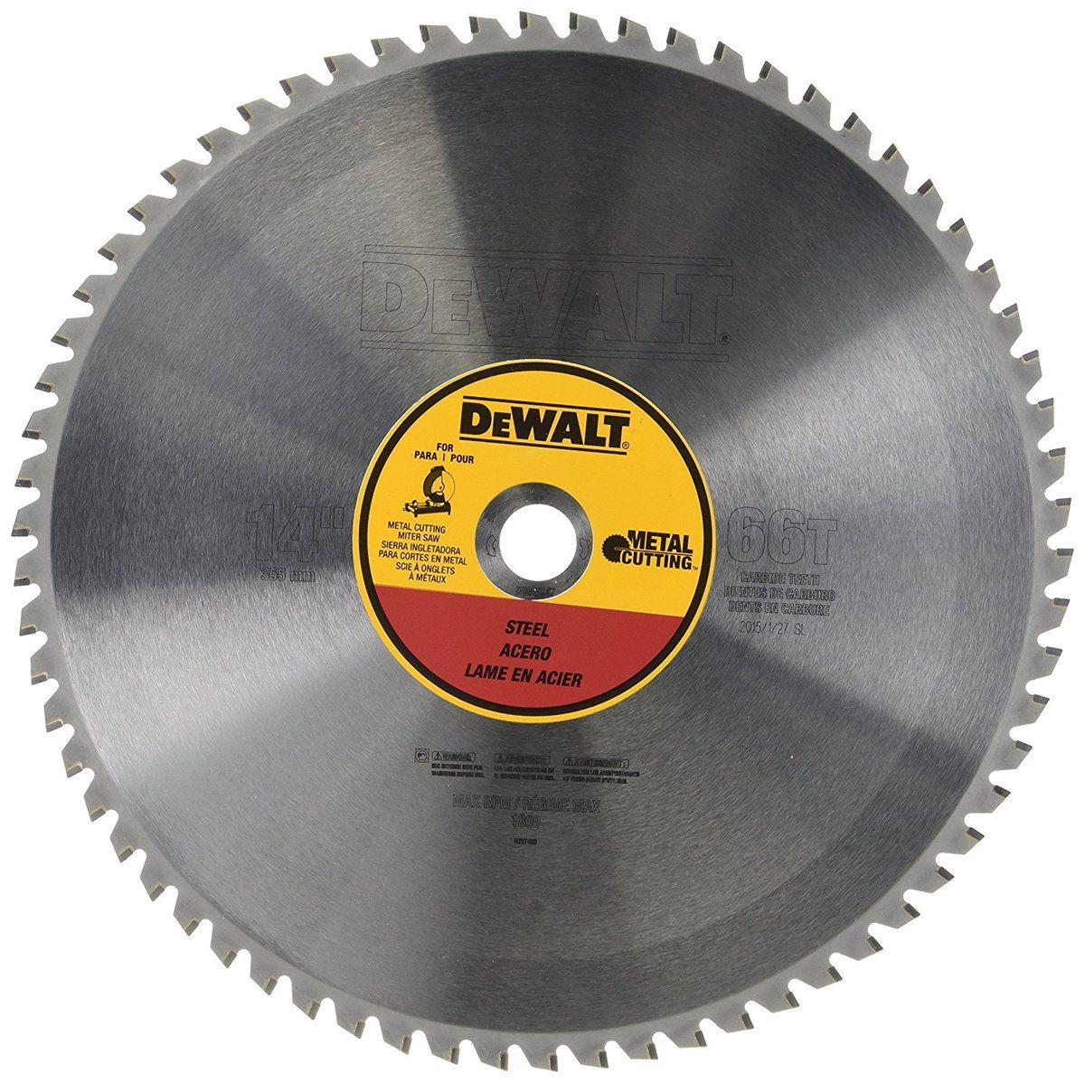 DEWALT� Extended Life� 14 DEWALT� Extended Life� 14" Carbide Cut Off Saw Blade 66 Teeth