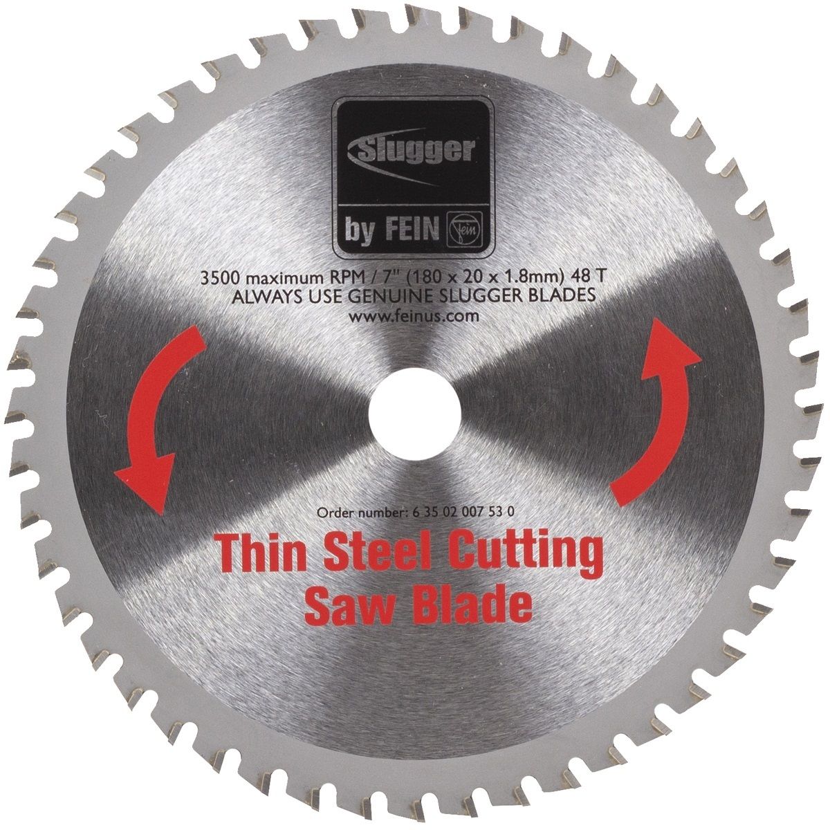 Fein Slugger 7 Fein Slugger 7" Stainless Steel Metal Cutting Saw Blade 48 Teeth