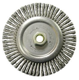 Weiler® 6 Weiler® 6" X 5/8" - 11" Roughneck® Steel Knot Wire Wheel Brush