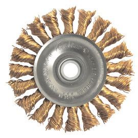 Weiler® 4 Weiler® 4" X 5/8" - 11" Weiler® Brown Knot Wire Wheel Brush