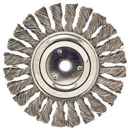 Weiler® 6 Weiler® 6" X 5/8" - 1/2" Weiler® Steel Knot Wire Wheel Brush