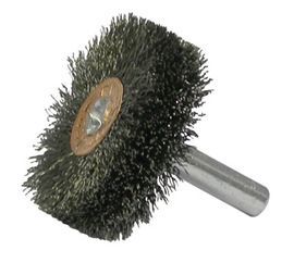 Weiler® 1 1/2 Weiler® 1 1/2" X 1/4" Weiler® Steel Crimped Wire Stem Mounted Wheel Brush