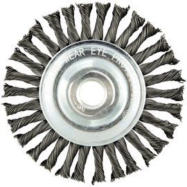 Norton® 4 Norton® 4" X 5/8" - 11" Gemini Carbon Steel Stringer Bead Twist Wheel Brush