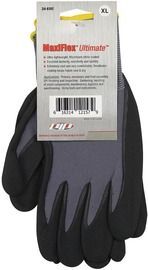 PIP Global Safety® 2X ATG® 15 Gauge Black Nitrile Palm And Fingers Coated Work Gloves With Nylon And Elastane Liner And Knit Wrist
