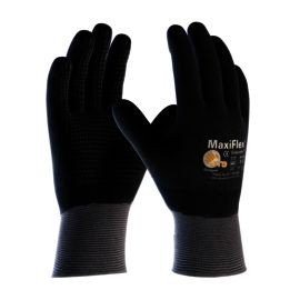 PIP Global Safety® 2X-Small MaxiFlex® Endurance™ 15 Gauge Black Micro Foam Nitrile Full Coated Work Gloves With Lycra® And Nylon Liner And Knit Wrist