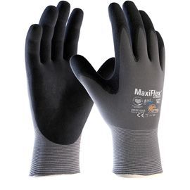 PIP Global Safety® X-Small MaxiFlex® Ultimate™ AD-APT™ 15 Gauge Nitrile Palm And Finger Coated Work Gloves With Nylon And Elastane Liner And Knit Wrist