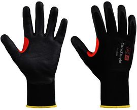 PIP Global Safety® X-Large CoreShield™ 15 Gauge Textured Nitrile Palm And Finger Coated Work Gloves With Nylon Liner And Knit Wrist