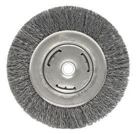 Weiler® 6 Weiler® 6" X 5/8" - 1/2" Wolverine™ Steel Crimped Wire Wheel Brush