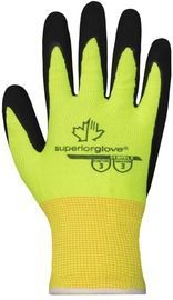 Superior Glove® Size 10 KnitActiv™ S13HVLX Latex Palm Coated Work Gloves With Polyester Liner, Knit Wrist And Straight Thumb