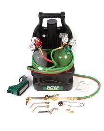 Victor® Light Duty Oxygen/Acetylene Cutting/Welding Portable Tote Outfit CGA-540/CGA-203
