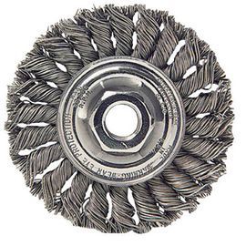 Weiler® 4 Weiler® 4" X 1/2" - 3/8" Weiler® Steel Knot Wire Wheel Brush