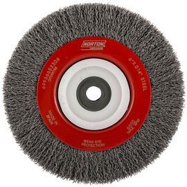 Norton® 6 Norton® 6" X 1/2" - 2" BlueFire Carbon Steel Crimped Wheel Brush