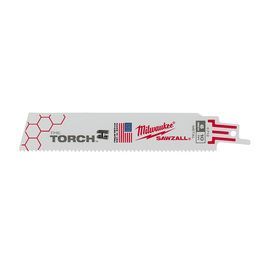 Milwaukee® SAWZALL®/THE TORCH™ 1 Milwaukee® SAWZALL®/THE TORCH™ 1" X .042" X 6" Thick Metal Cutting Reciprocating Saw Blade 10 Teeth Per Inch