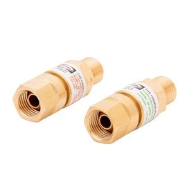 Harris® FlashGuard® Model 88-5 FBT (R&L) Fuel Gas And Oxygen Flashback Arrestor Set Harris® FlashGuard® Model 88-5 FBT (R&L) Fuel Gas And Oxygen Flashback Arrestor Set