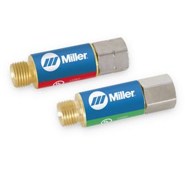 Miller® Model Series 30 Fuel And Oxygen Medium Duty Torch Mount Flashback Arrestors Set Miller® Model Series 30 Fuel And Oxygen Medium Duty Torch Mount Flashback Arrestors Set