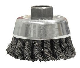 Weiler® 2 3/4 Weiler® 2 3/4" X 5/8" - 11" Weiler® Steel Knot Wire Cup Brush