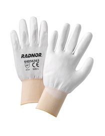 RADNOR™ Small 13 Gauge Polyurethane Palm And Finger Coated Work Gloves With Nylon Liner And Knit Wrist