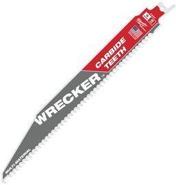 Milwaukee® THE WRECKER™/SAWZALL® .050 Milwaukee® THE WRECKER™/SAWZALL® .050" X .050" X 9" Bi-Metal/Multi-Purpose Reciprocating Saw Blade 6 Teeth Per Inch