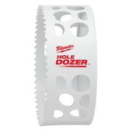 Milwaukee® HOLE DOZER™/Rip Guard™ 4 1/2 Milwaukee® HOLE DOZER™/Rip Guard™ 4 1/2" X 4" Bi-Metal Hole Saw 3.5 Teeth Per Inch