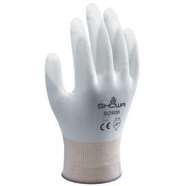 SHOWA™ Large 13 Gauge Polyurethane Palm Coated Work Gloves With Nylon Knit Liner And Knit Wrist