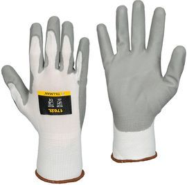 Tillman™ Large 13 Gauge Smooth Polyurethane Palm And Finger Coated Work Gloves With Nylon Liner And Knit Wrist