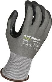Armor Guys Small 18 Gauge Black And Gray Polyurethane Palm Coated Work Gloves With Gray Kyorene Pro® Liner And Knit Wrist