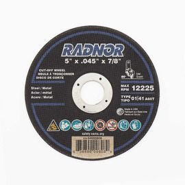 RADNOR™ 5" X .045" X 7/8" Aluminum Oxide Type 1 Cut-Off Wheel
