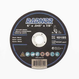 RADNOR™ 6" X .045" X 7/8" Aluminum Oxide Type 1 Cut-Off Wheel