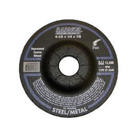 RADNOR™ 4.5 RADNOR™ 4.5" X 1/4" X 7/8" Aluminum Oxide Depressed Center Type 27 Grinding Wheel