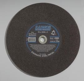 RADNOR™ 14" X 3/32" X 1" Aluminum Oxide Type 1 Cut-Off Wheel