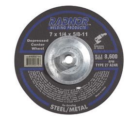 RADNOR™ 7 RADNOR™ 7" X 1/4" X 5/8" - 11" Aluminum Oxide Depressed Center Type 27 Grinding Wheel