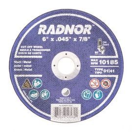 RADNOR™ 6 RADNOR™ 6" X .045" X 7/8" Ceramic Alumina Type 1 Cut-Off Wheel