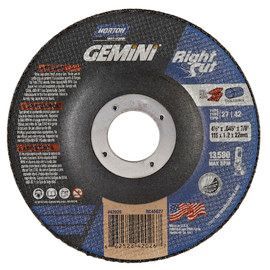 Norton® 4.5 Norton® 4.5" X .045" X 7/8" Gemini® Extra Coarse Grit Aluminum Oxide Type 27/42 Depressed Center Cut-Off Wheel