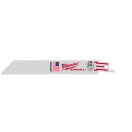 Milwaukee® SAWZALL® 3/4 Milwaukee® SAWZALL® 3/4" X .035" X 6" Bi-Metal/Standard Reciprocating Saw Blade 18 Teeth Per Inch