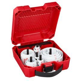 Milwaukee® HOLE DOZER™/Rip Guard™ 3/4" - 4 3/4" X 4" Bi-Metal/Master Electrician Hole Saw Kit 3.5 Teeth Per Inch