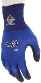 Memphis Glove 2X Ninja® Lite 18 Gauge Polyurethane Palm And Fingertip Coated Work Gloves With Nylon Liner And Knit Wrist