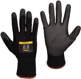 Tillman™ Large 13 Gauge Smooth Polyurethane Palm And Finger Coated Work Gloves With Nylon Liner And Knit Wrist