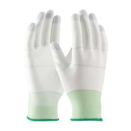 PIP Global Safety® Large CleanTeam® 13 Gauge Smooth Polyurethane Palm And Finger Coated Work Gloves With Nylon Liner And Knit Wrist