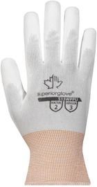 Superior Glove® Size 7 KnitActiv™ S13WPPU Solvent Based Polyurethane Palm Coated Work Gloves With Polyester Liner, Knit Wrist And Straight Thumb