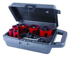Morse® 3/4 Morse® 3/4" - 2 1/4" Plumber's/Bi-Metal Hole Saw Kit 5 Variable Teeth Per Inch