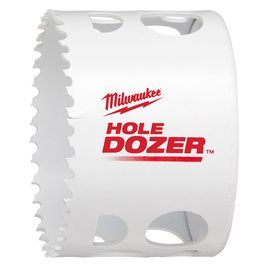 Milwaukee® HOLE DOZER™/Rip Guard™ 2 5/8 Milwaukee® HOLE DOZER™/Rip Guard™ 2 5/8" X 4" Bi-Metal Hole Saw 3.5 Teeth Per Inch