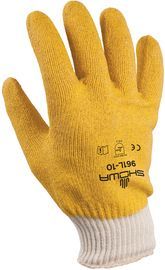 SHOWA™ Size 9 Heavy Duty PVC Full Coated Work Gloves With Cotton Jersey Liner And Knit Wrist
