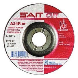 United Abrasives 6" X 1/8" X 7/8" SAIT Aluminum Oxide Type 27/Type 42 Cut-Off Wheel