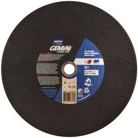 Norton® 14" X 3/32" X 1" Gemini® Coarse Grit Aluminum Oxide Type 1/41 Cut-Off Wheel