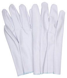 MCR Safety® Large MCR Safety® White Vinyl Full Coated Work Gloves With Interlock Cotton Liner And Slip-On Cuff Cuff