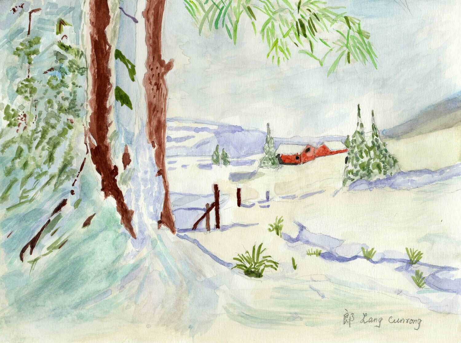 Art - Lang, Cunrong - Snow in December
