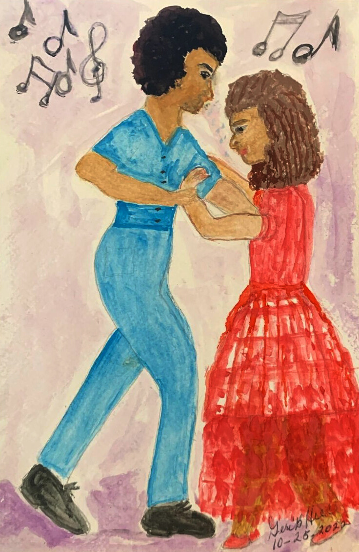 Print 11x17 - Dancing to the Beat by Geri Hill