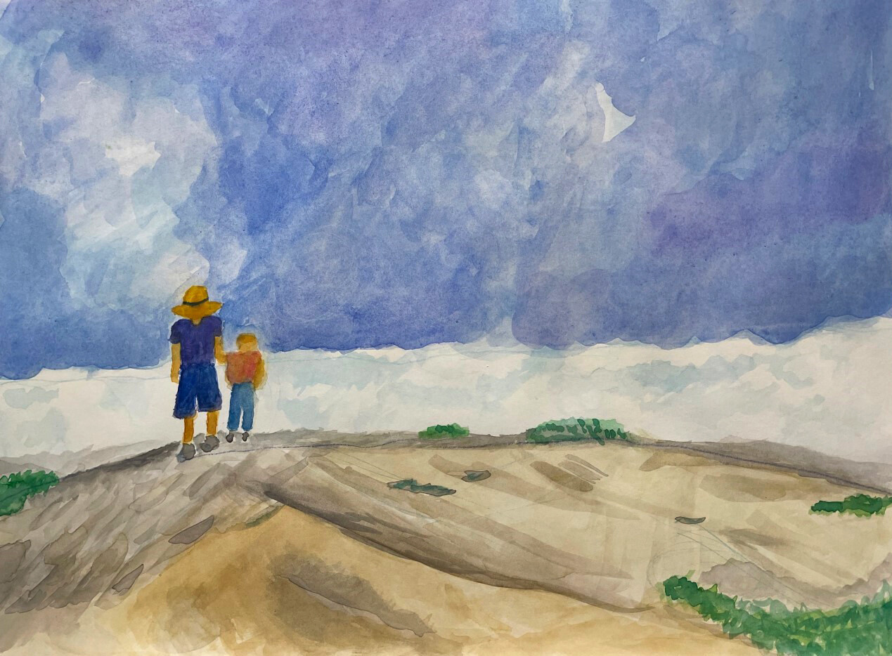 Art, Framed Print - Armstrong, Sarah - Walking Together on a Beautiful Day