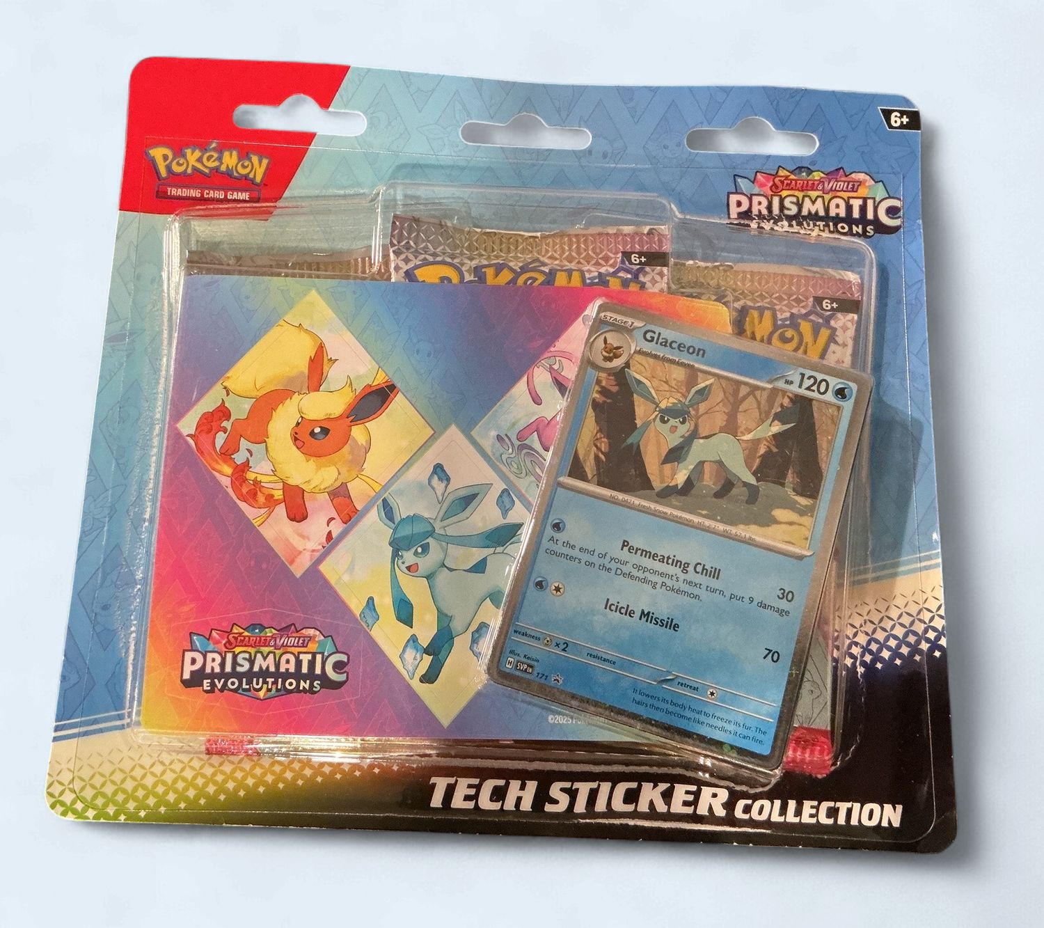 Prismatic Evolutions Tech Sticker Collection – Glaceon